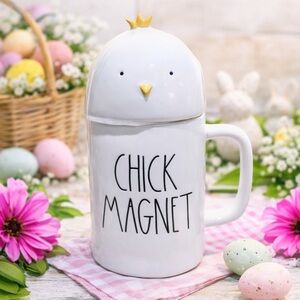 NEW Rae Dunn “CHICK MAGNET” Mug With Chick Lid Topper – Super Cute Easter Mug